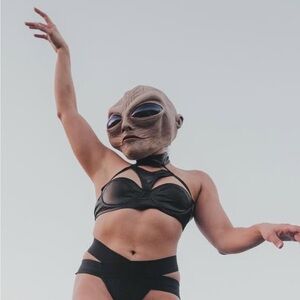 Realistic alien mask latex